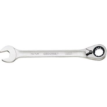 Open-ended spanner with reversible ring ratchet type 5722
